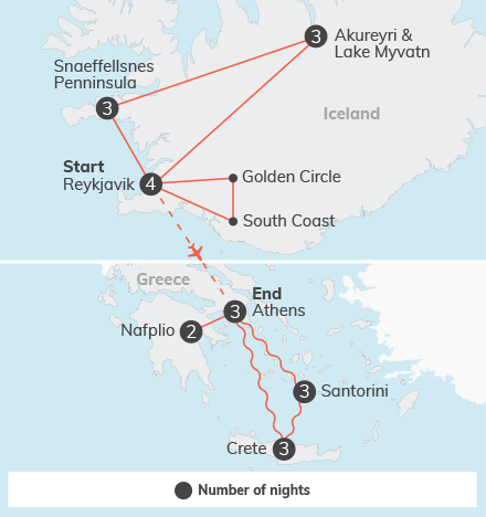 Iceland & Greece Adventure | 24 Days | Westcoast Connection